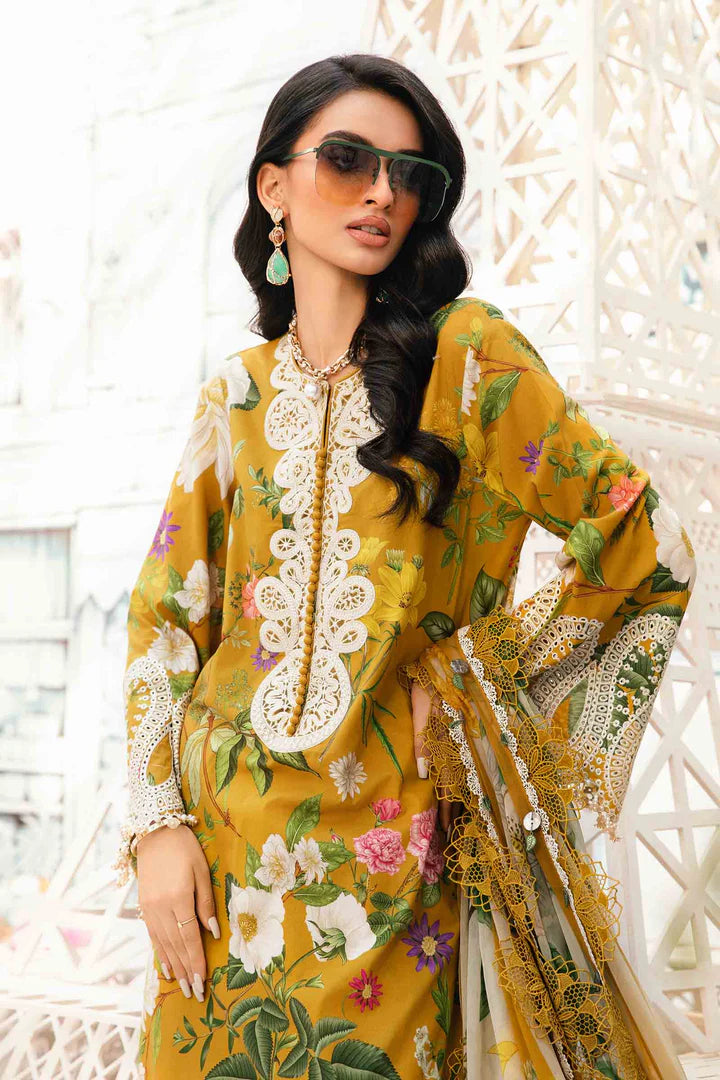 Maria 3 Piece Unstitched Embroidered Lawn Suit