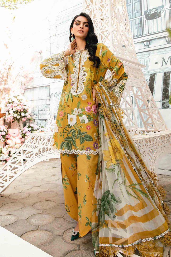 Maria 3 Piece Unstitched Embroidered Lawn Suit