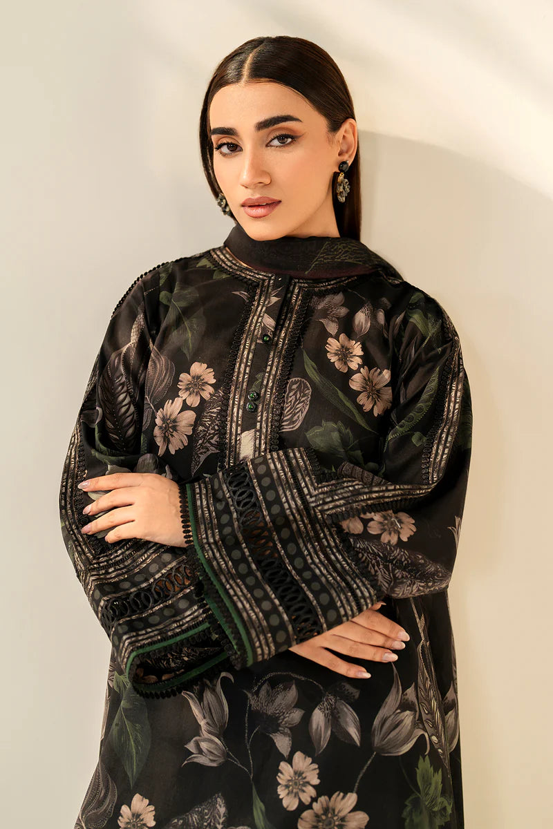 Winter 3PC Khaddar Printed Suit
