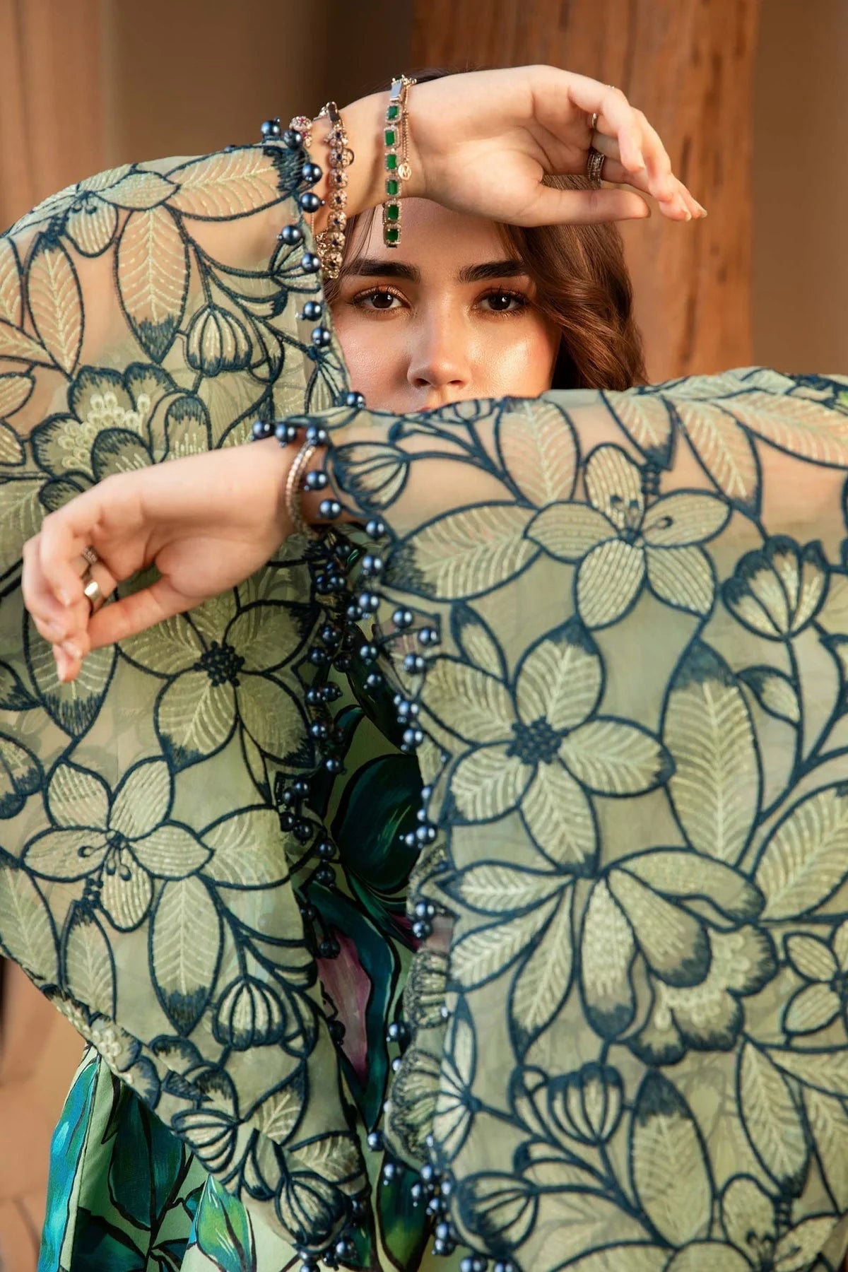 Maria B-3 Piece Unstitched Embroidered Lawn Suit