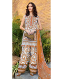 Maria B-3 Piece Unstitched Embroidered Lawn Suit