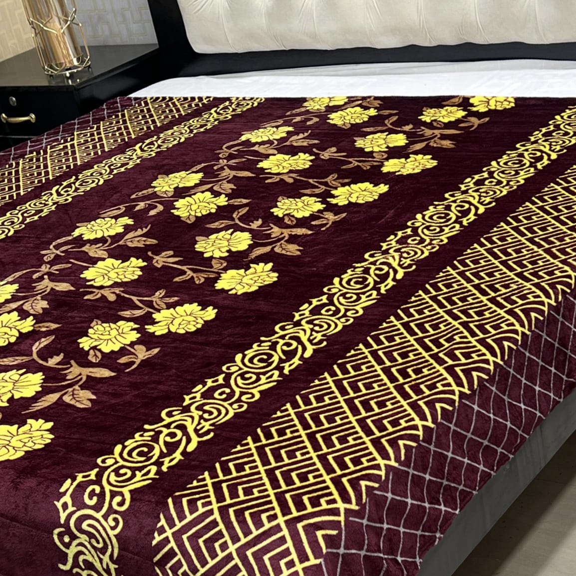 Double Bed AC Blanket Soft Fleece Comfort | Design 1