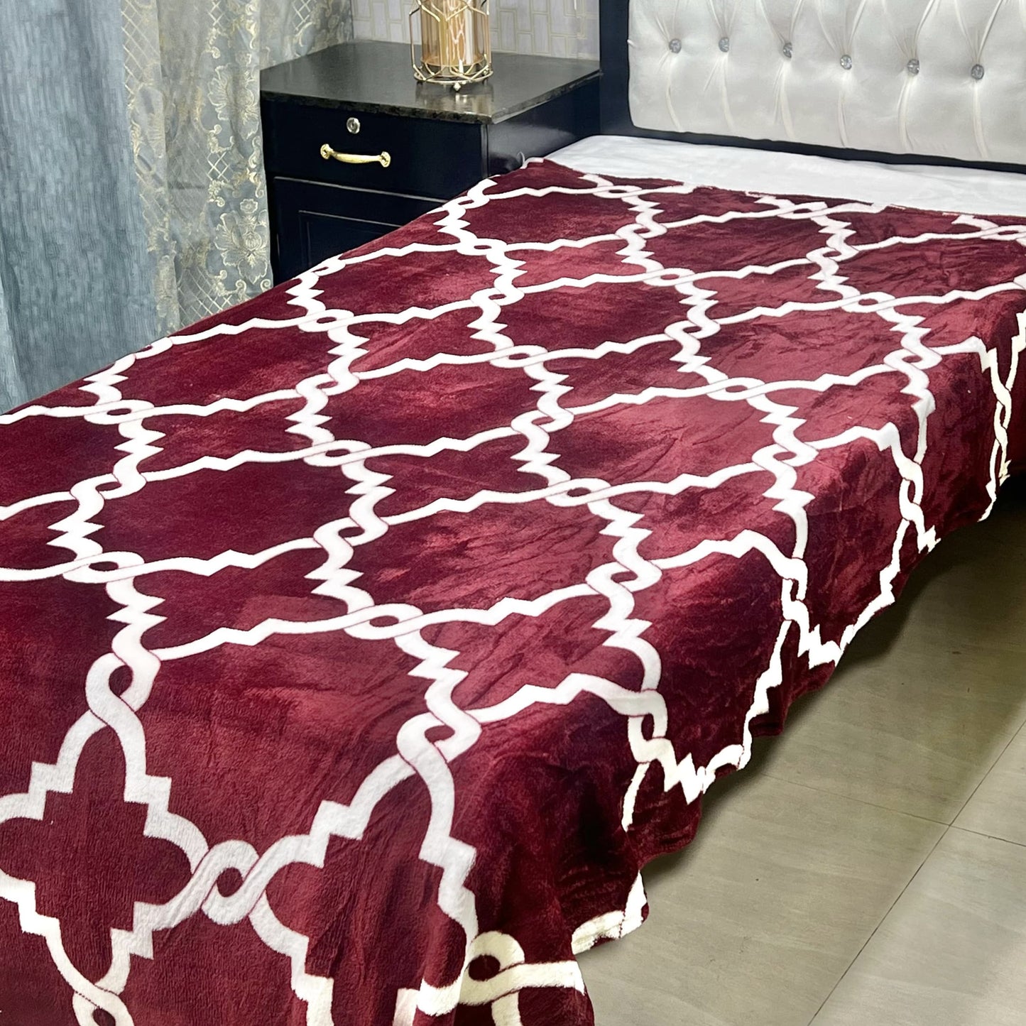 Single Bed AC Blanket Soft Fleece Comfort | Design 9