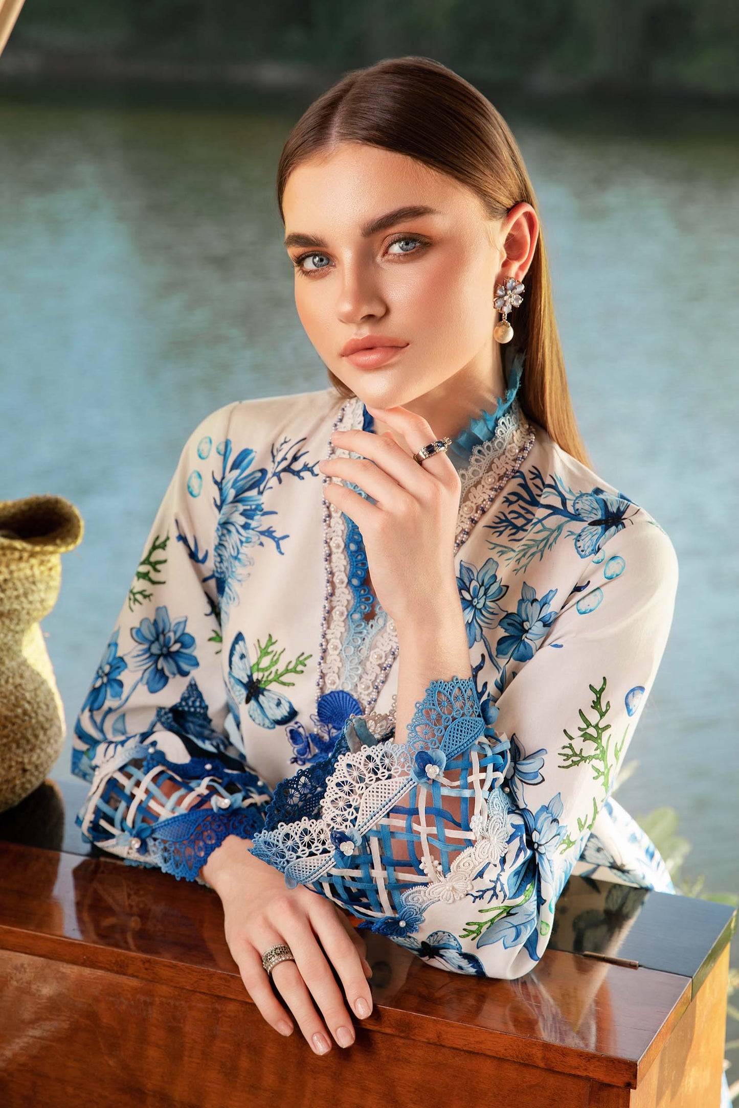 Maria B 3 Piece Unstitched Printed Lawn Suit