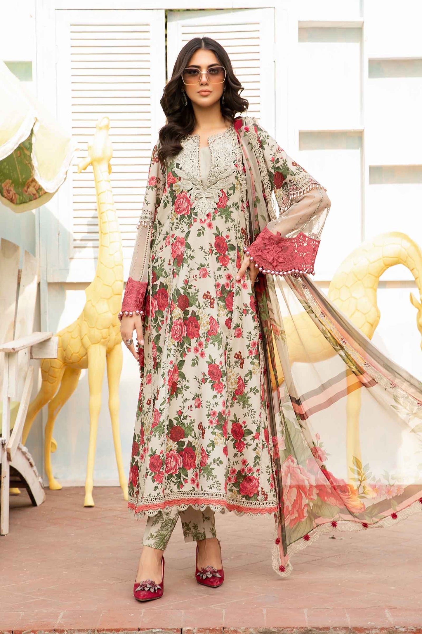 Maria B - 3 Piece Unstitched Printed Suit