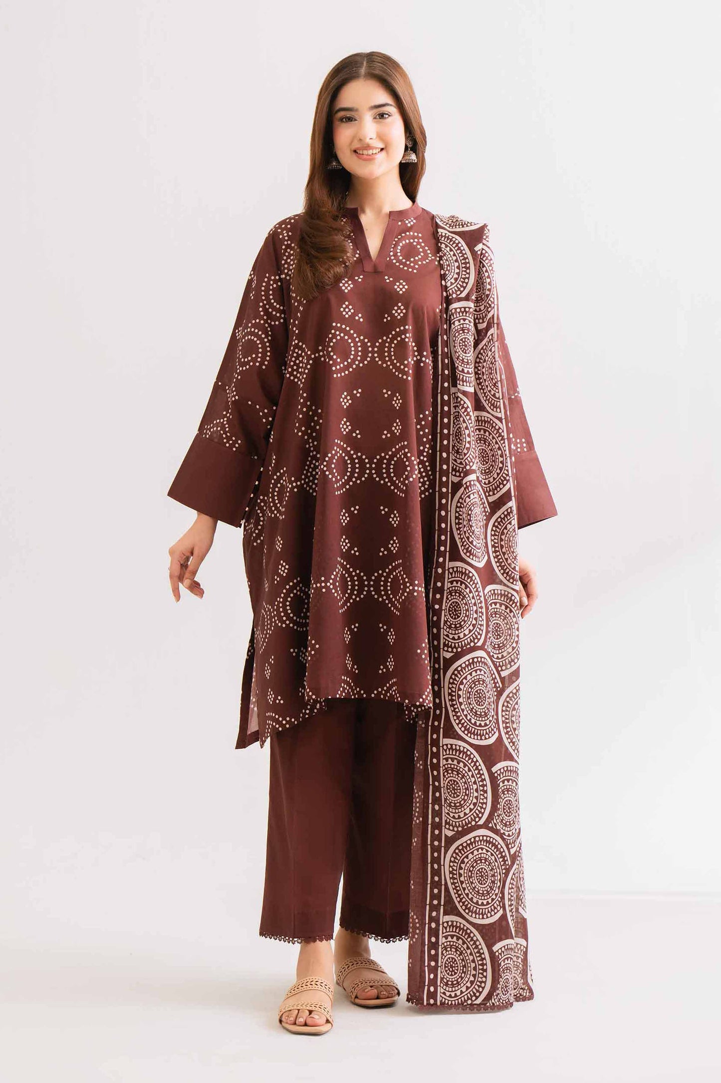 Winter 3PC Khaddar Printed Suit