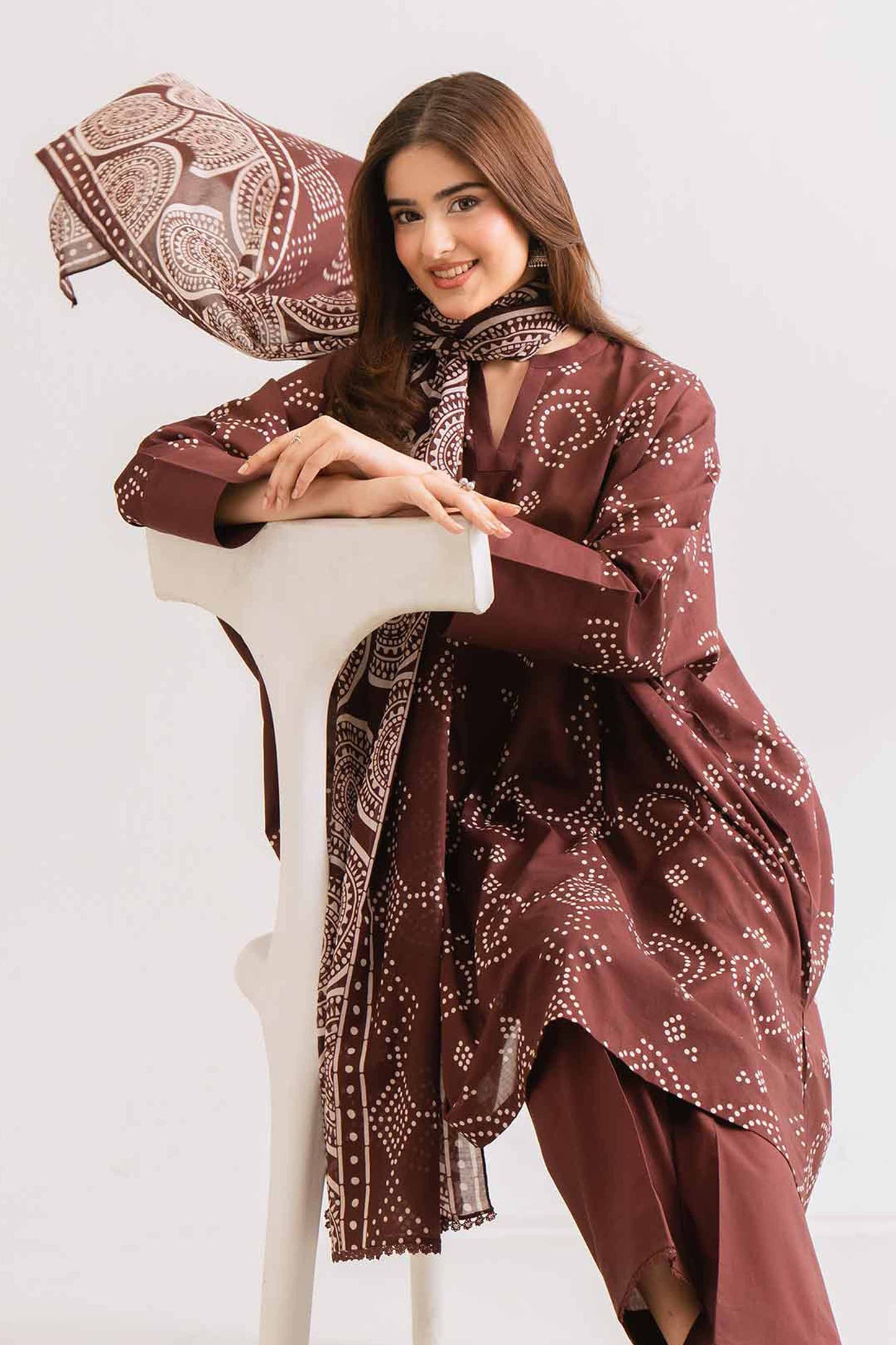 Winter 3PC Khaddar Printed Suit