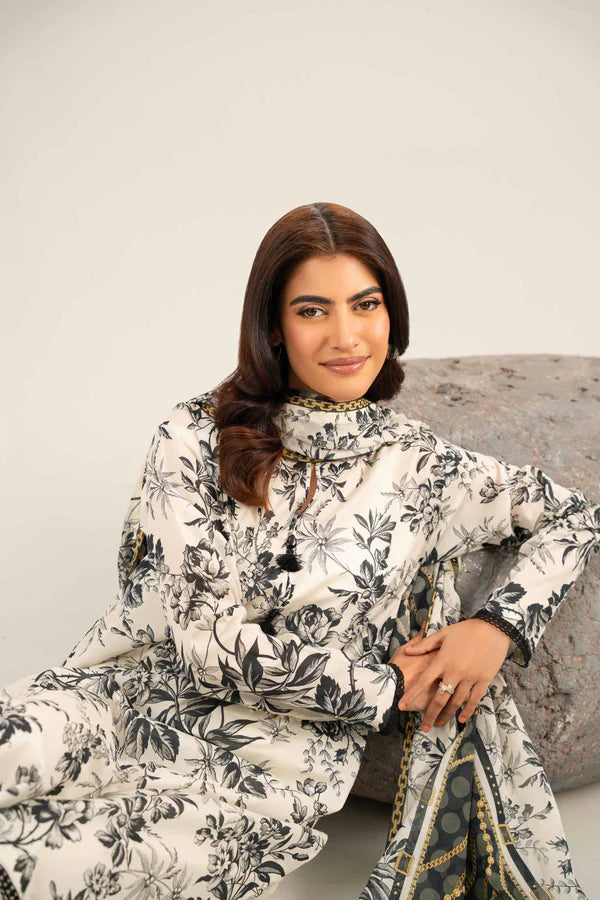 Winter 3PC Khaddar Printed Suit