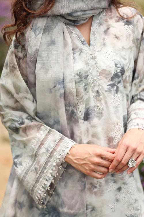 Winter 3PC Khaddar Embroidered Printed Suit