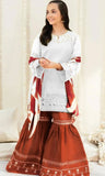 White Kids Embroidered Suit
