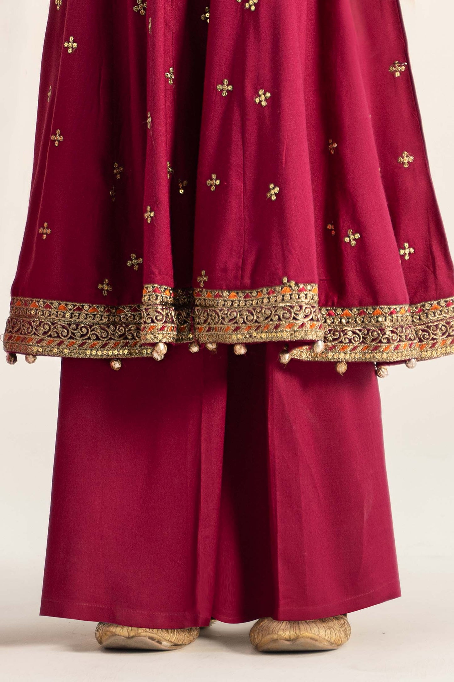3 Piece Embroidered Linen Suit