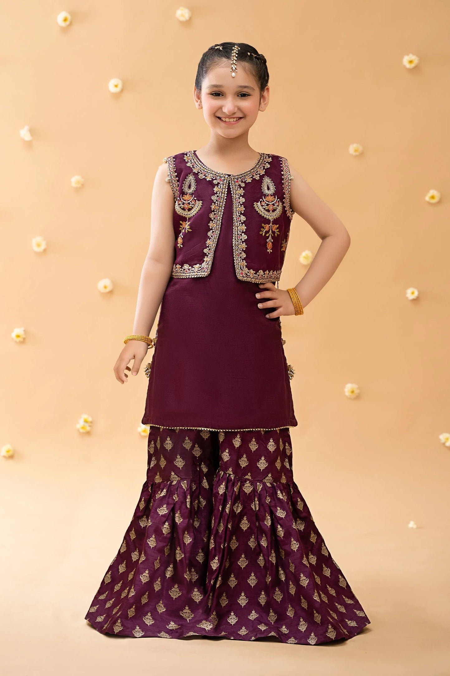 Kids 3-Piece Embroidered Linen