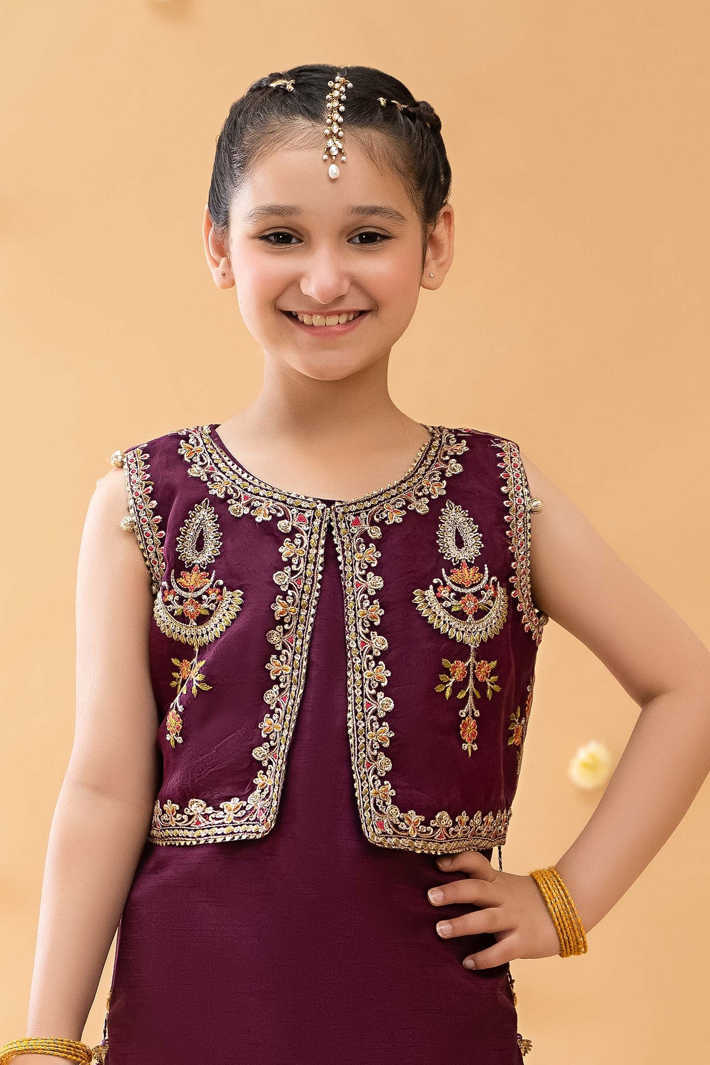 Kids 3-Piece Embroidered Linen