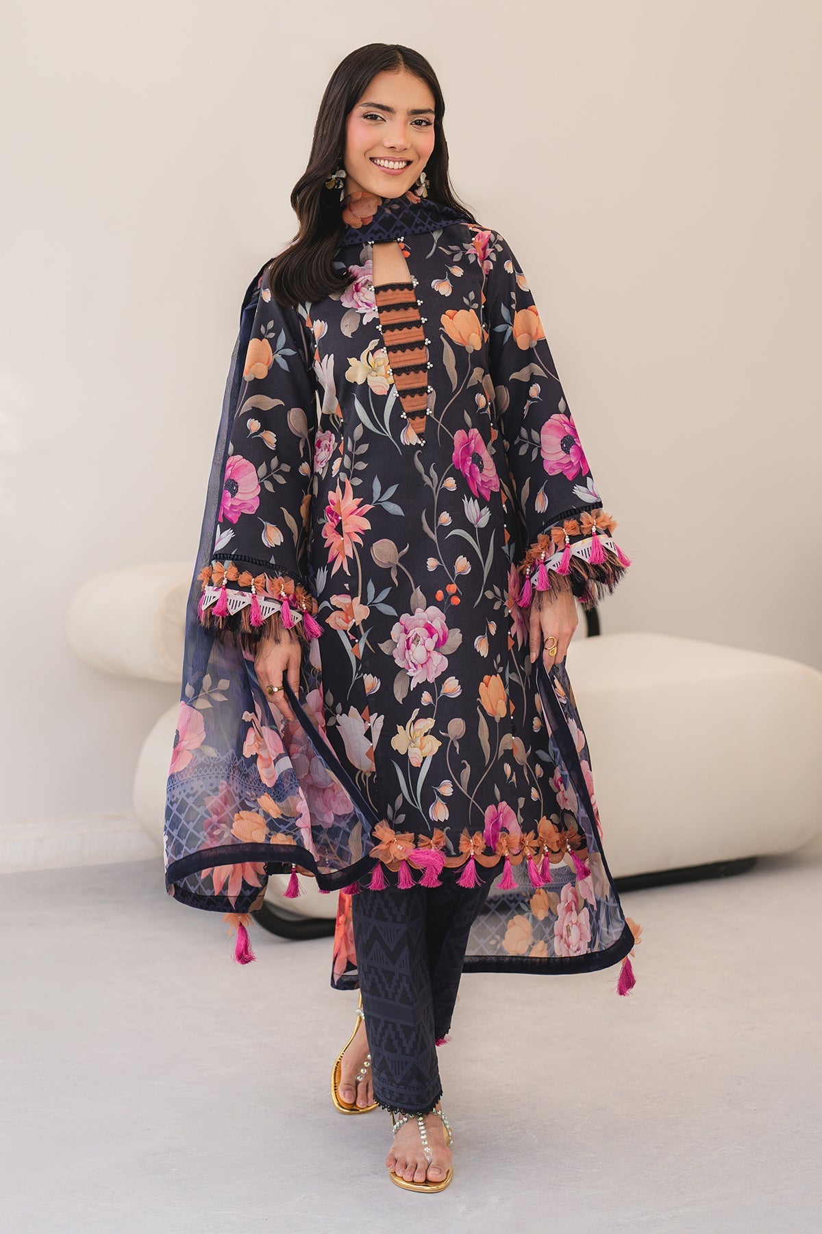 Winter 3PC Khaddar Printed Suit