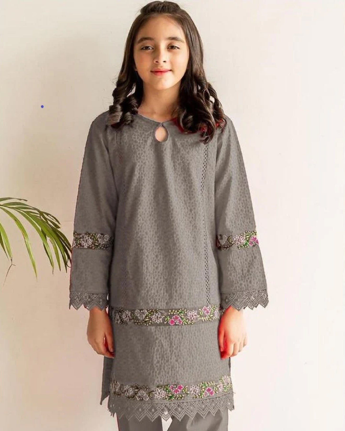 Elegant Kids Embroidered Suite