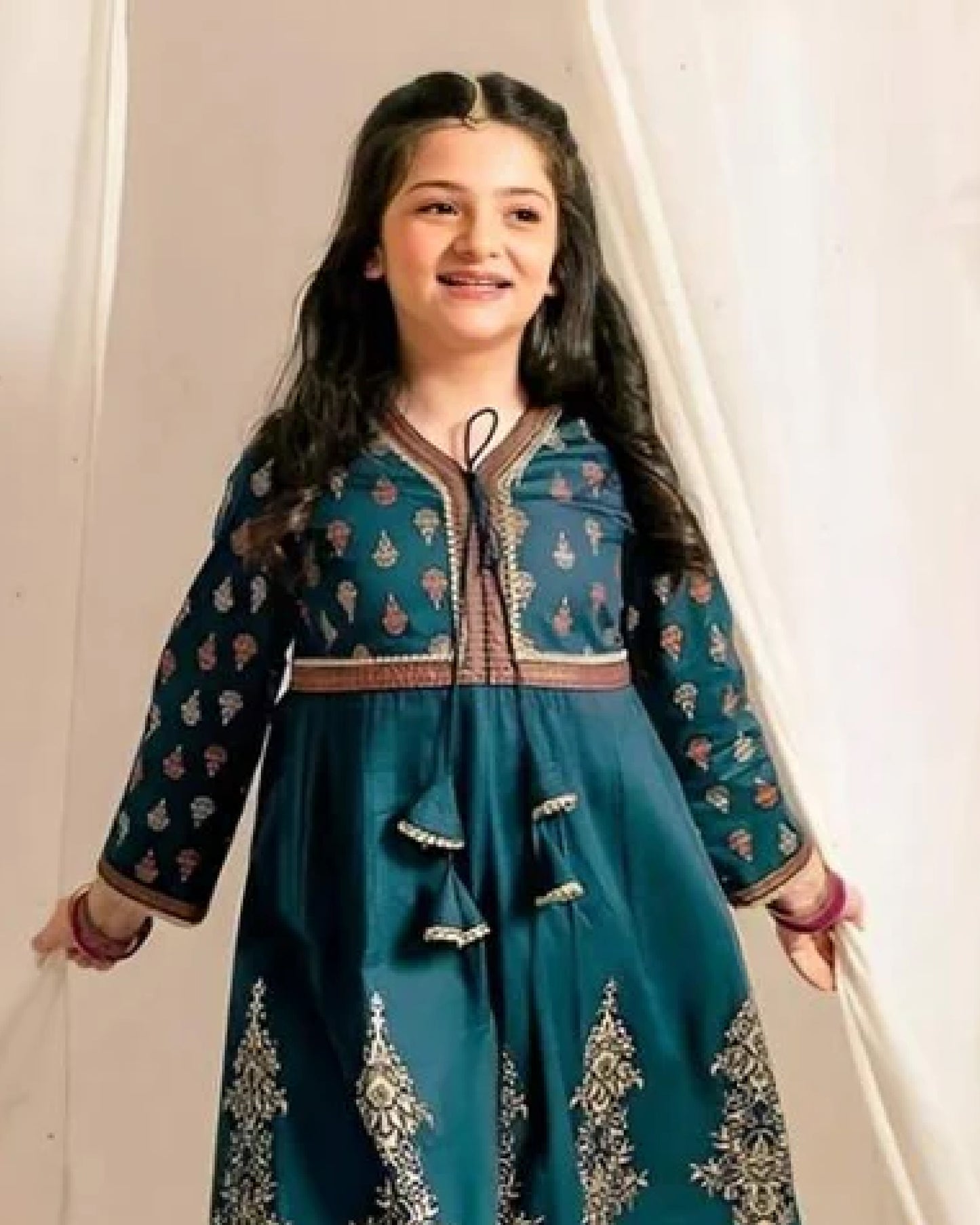 Heer Embroidered 2pc Kids Suit