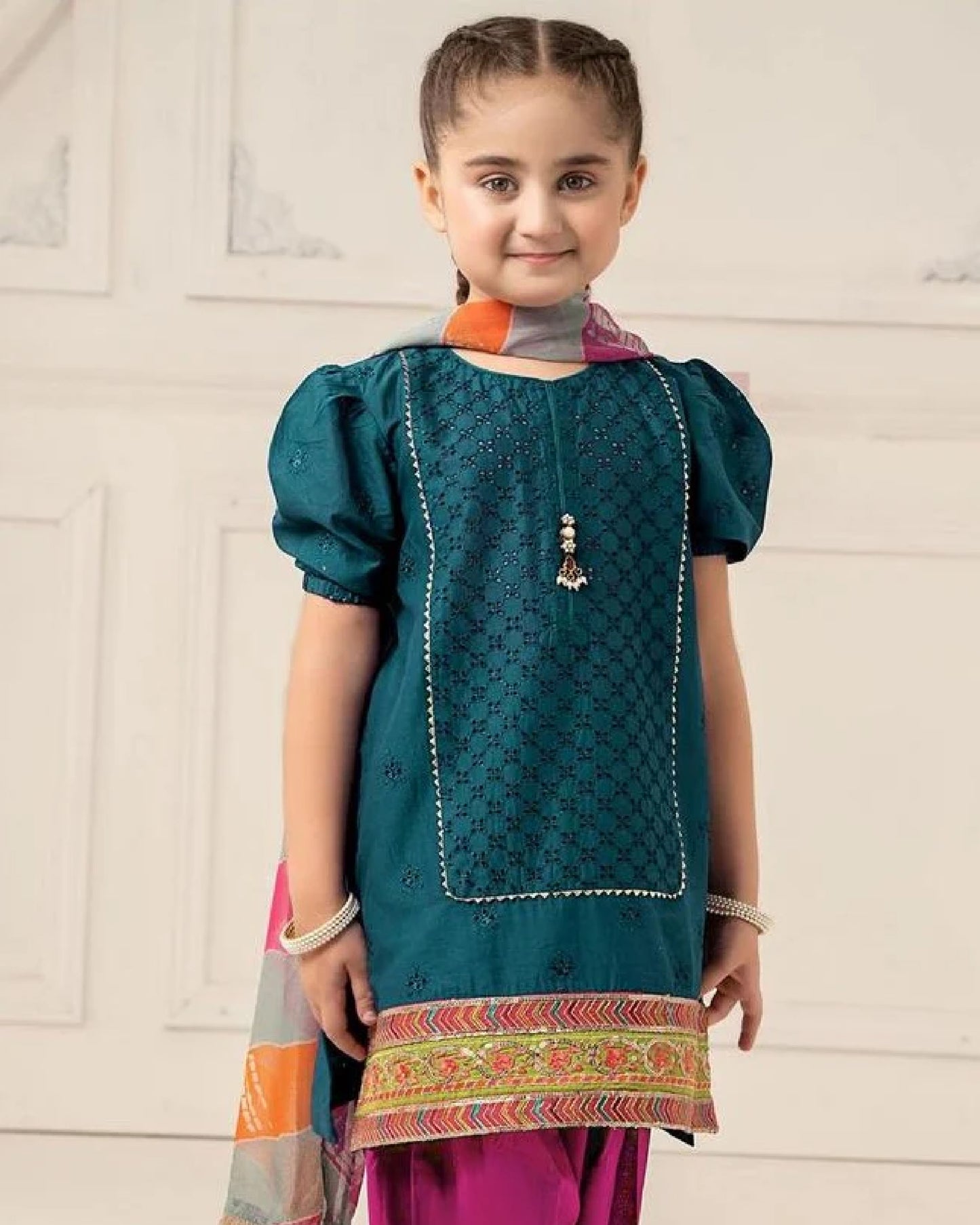 Jannat 3pc Kids Embroidered Suit