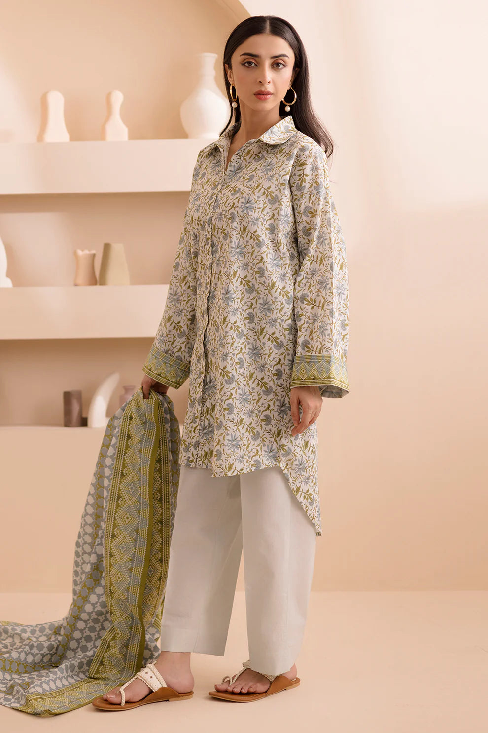 Winter 3PC Khaddar Printed Suit
