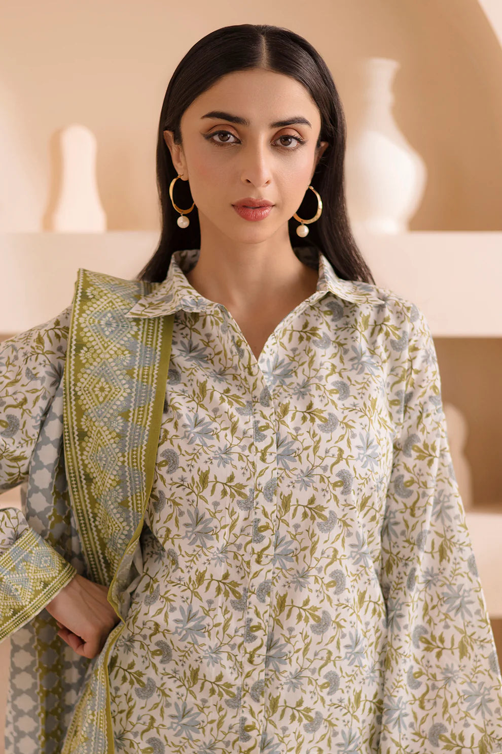 Winter 3PC Khaddar Printed Suit