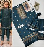 Yarn Dyed 3pc Kids Embroidered Suit