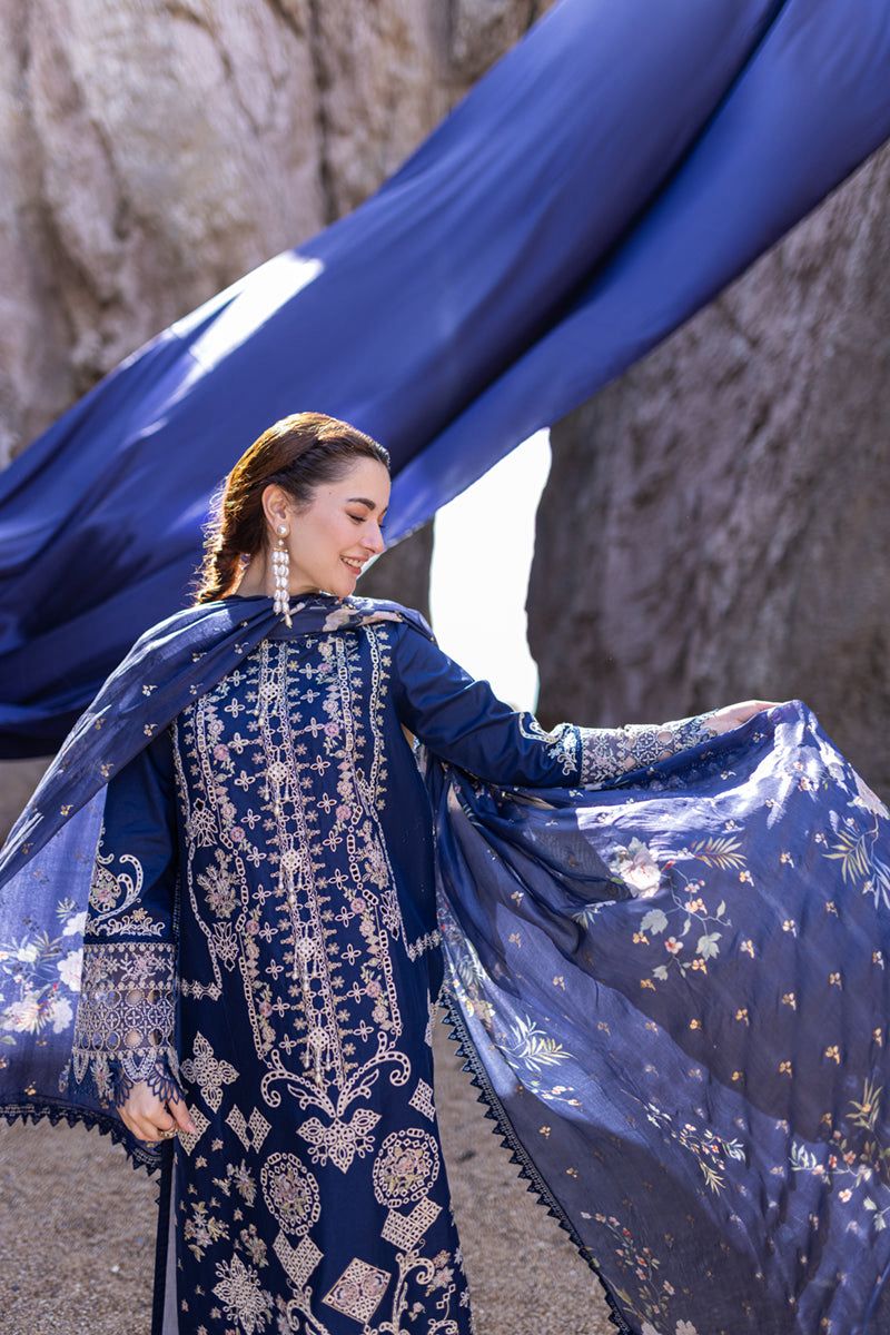 Qalamkar Luxury Embroidered Lawn 3-Piece – Nextfit Store