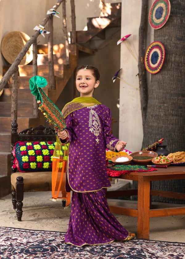 3PC Embroidered Linen Dress