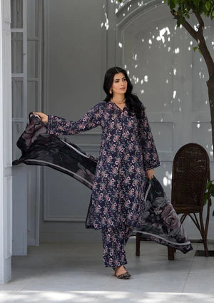 Winter 3PC Khaddar Printed Suit