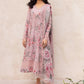 Crimson Embroidered Linen 3-Piece
