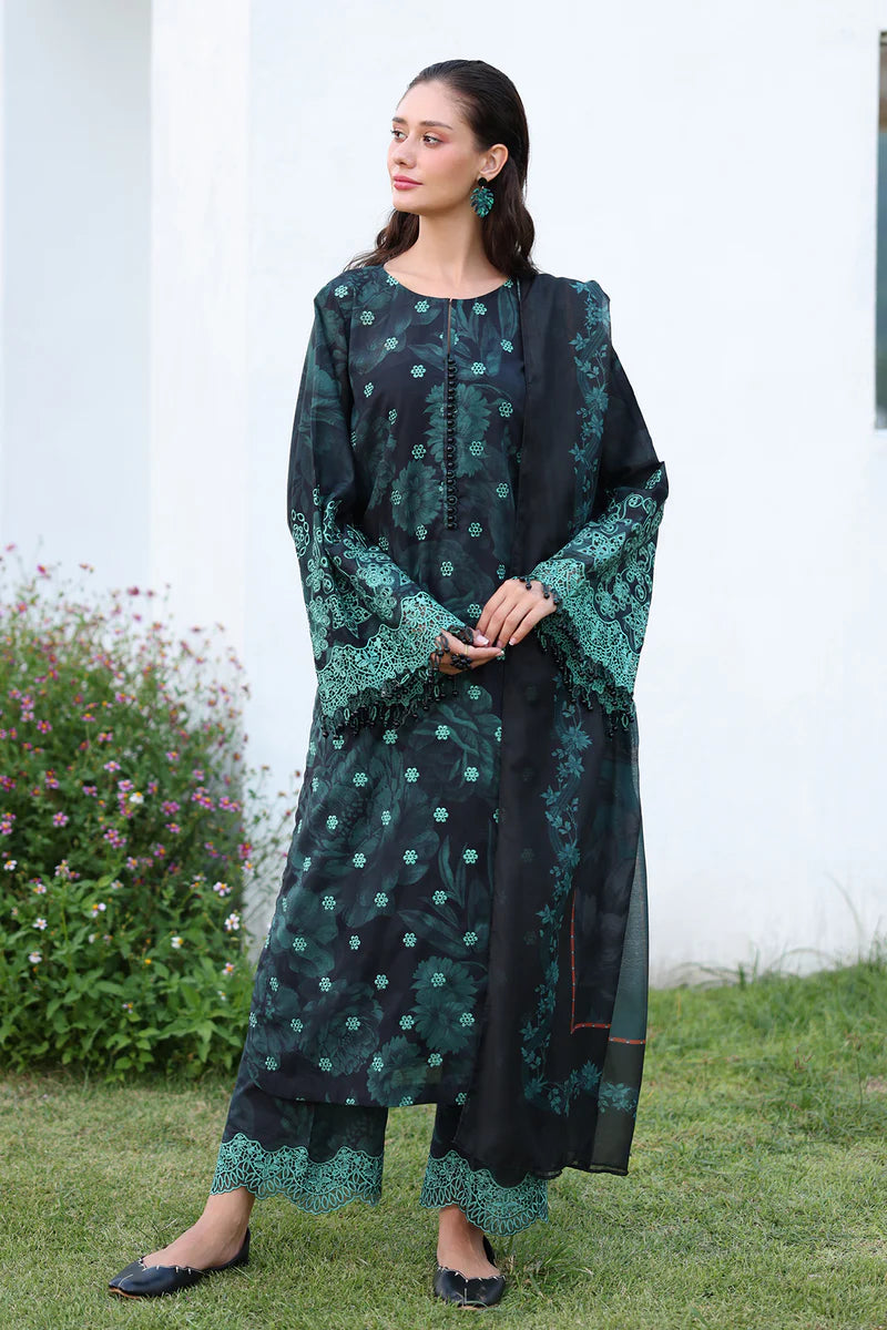 Winter 3PC Khaddar Embroidered Printed Suit