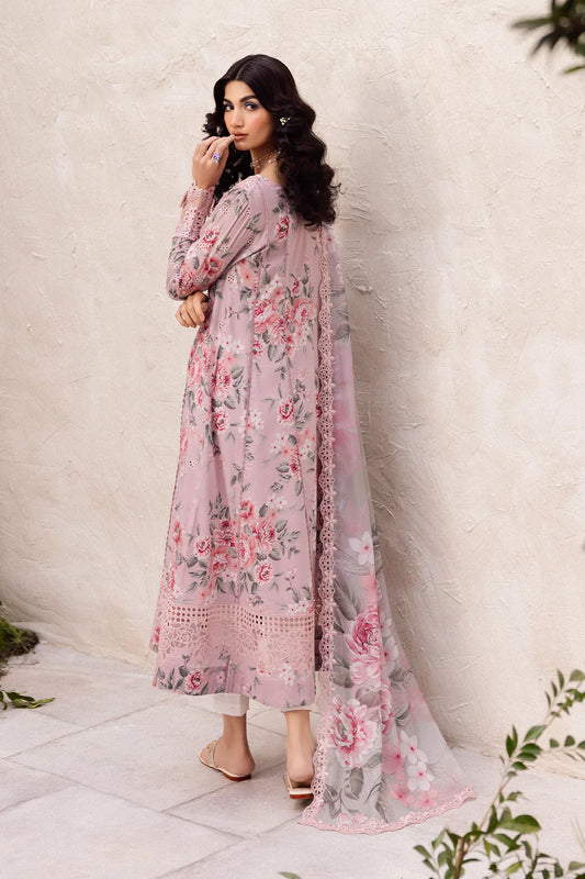 Crimson Embroidered Linen 3-Piece