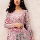 Crimson Embroidered Linen 3-Piece