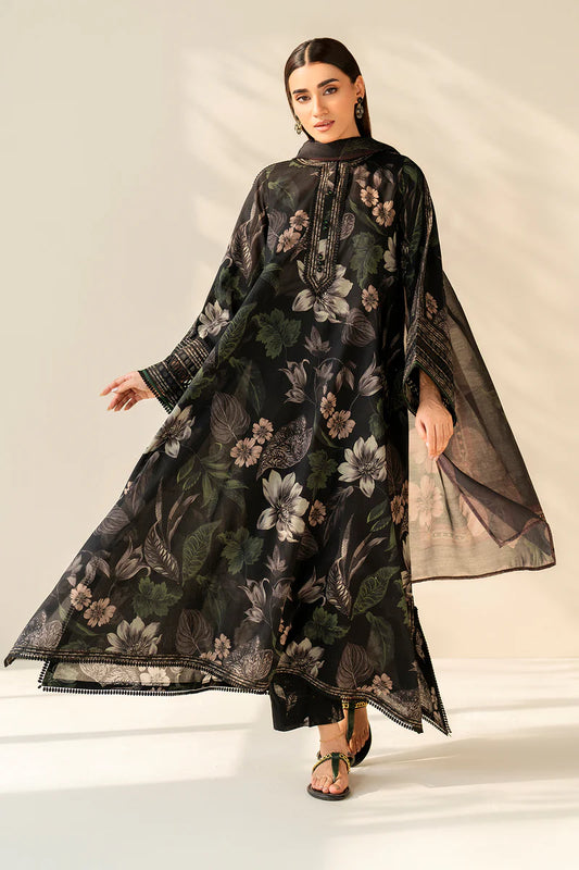 Winter 3PC Khaddar Printed Suit