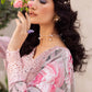 Crimson Embroidered Linen 3-Piece