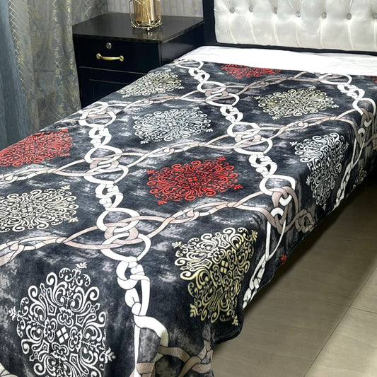 Single Bed AC Blanket Soft Fleece Comfort | Design 11