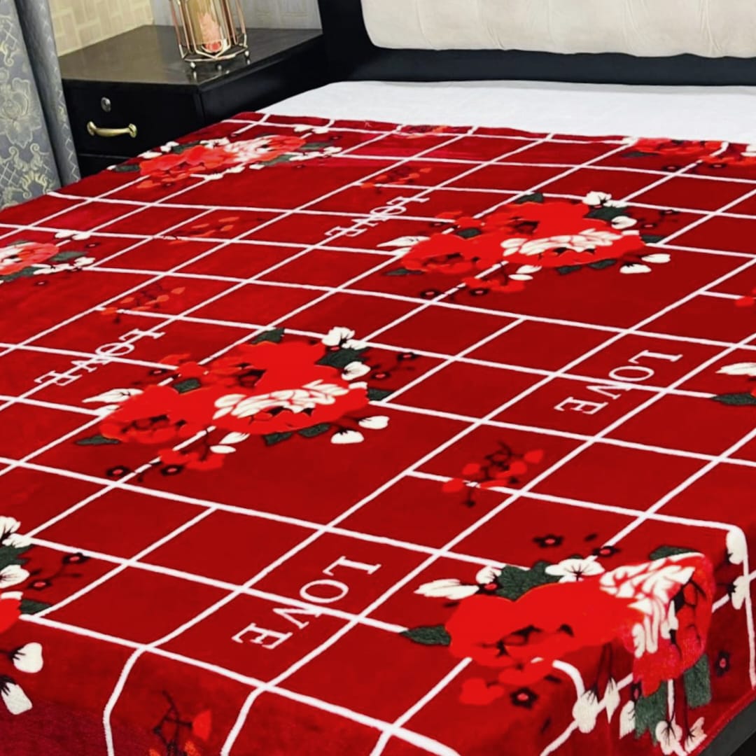Double Bed AC Blanket Soft Fleece Comfort | Design 11