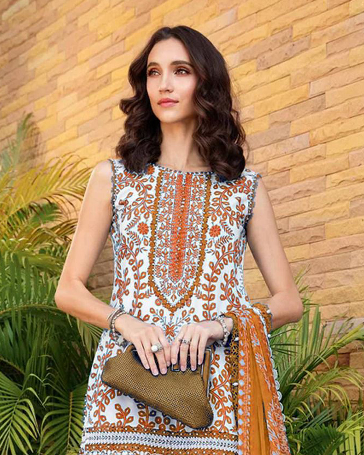 Maria B-3 Piece Unstitched Embroidered Lawn Suit
