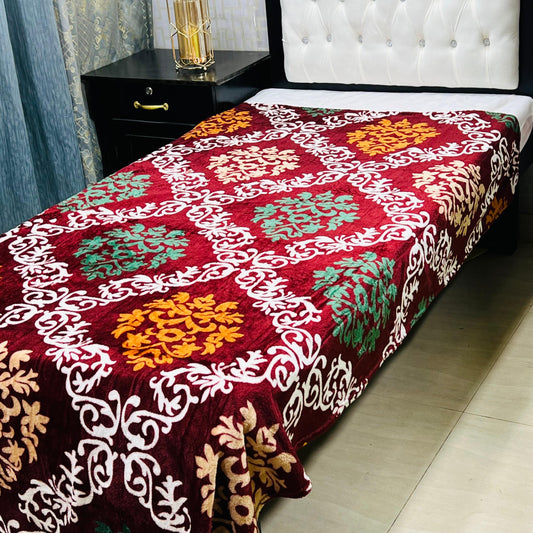 Single Bed AC Blanket Soft Fleece Comfort | Design 18