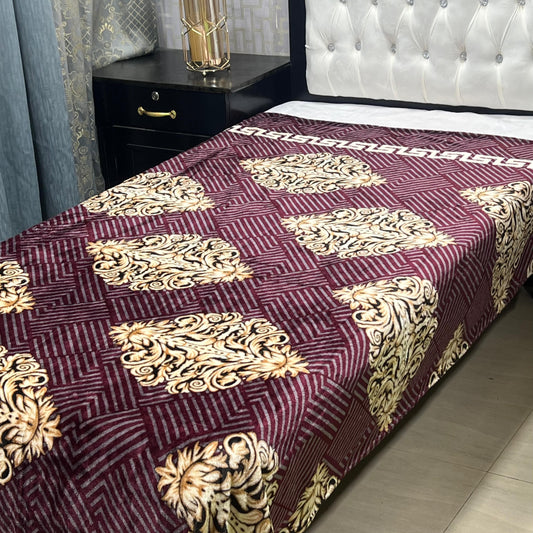 Single Bed AC Blanket Soft Fleece Comfort | Design 1