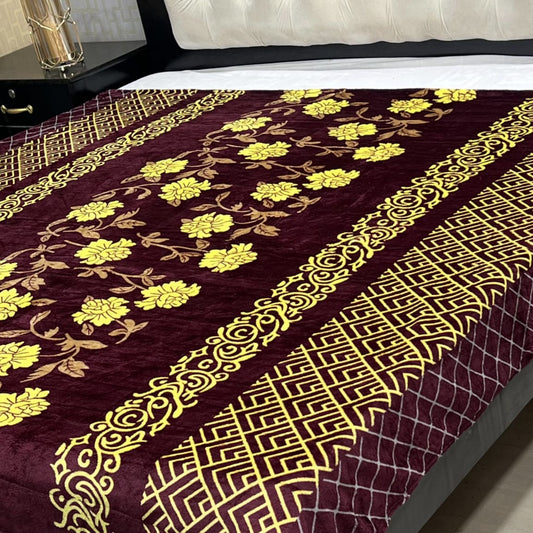 Double Bed AC Blanket Soft Fleece Comfort | Design 1