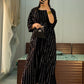 Rooh-e-Sham Kaftan Stitch – Jet Black