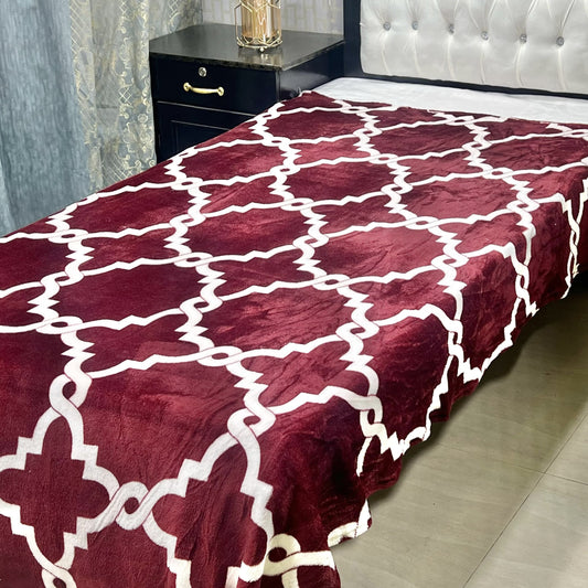 Single Bed AC Blanket Soft Fleece Comfort | Design 9