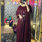 Rooh-e-Sham Kaftan Stich – Wine Red