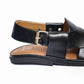 Handmade Classic Black Peshawari Chappal