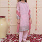 Kids 3PC Embroidered Lawn Dress With Net Dupatta