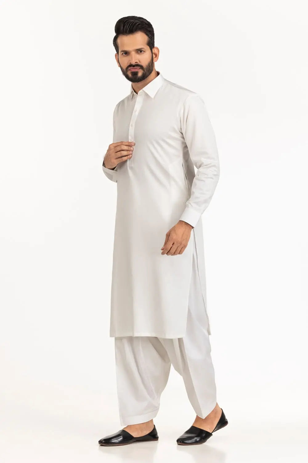 GulAhmed Unstitched White Washing Wear Kurta Shalwar