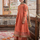 Kids 3PC Embroidered Linen Dress With Net Dupatta