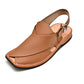 Handmade Classic Brown Peshawari Chappal