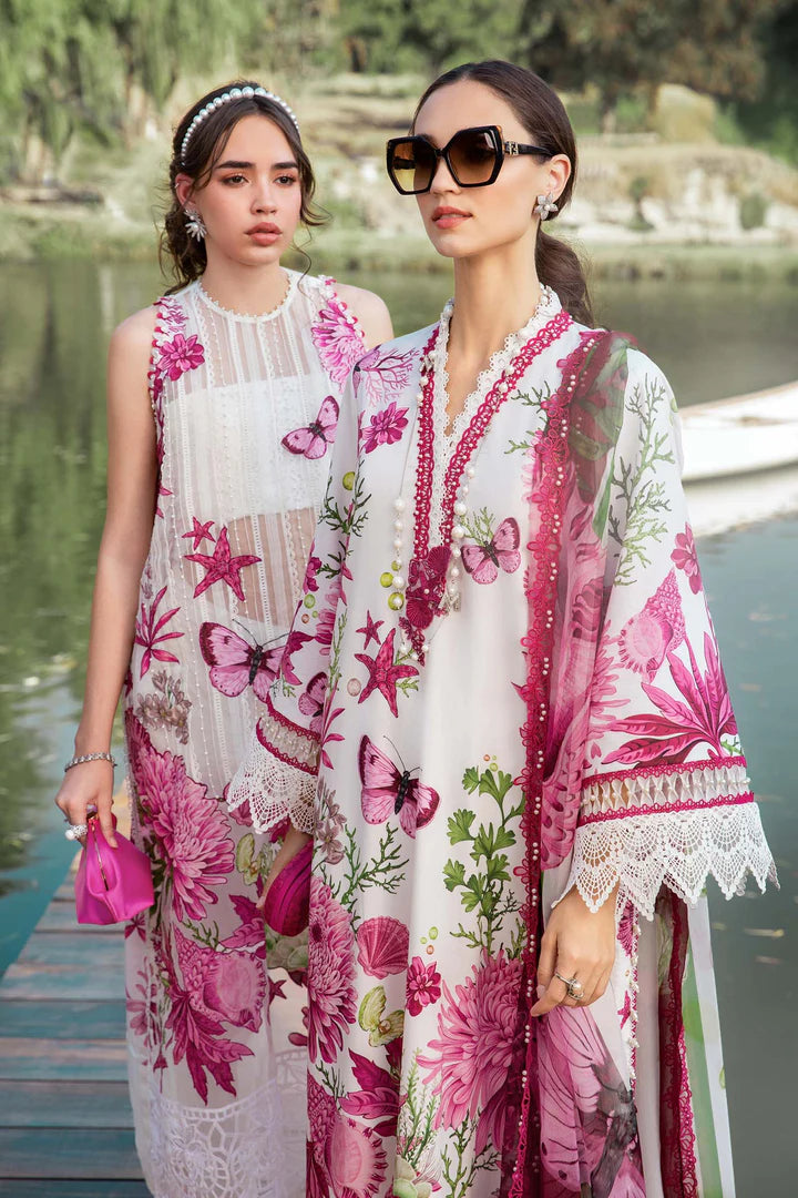Maria B 3 Piece Unstitched Printed Lawn Suit