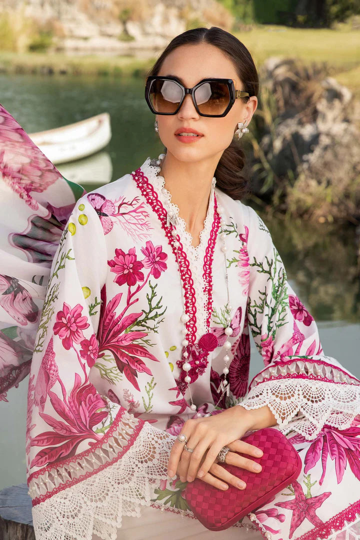 Maria B 3 Piece Unstitched Printed Lawn Suit