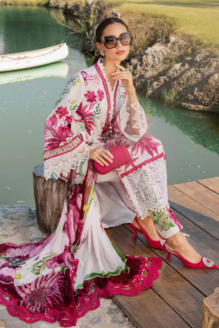 Maria B 3 Piece Unstitched Printed Lawn Suit